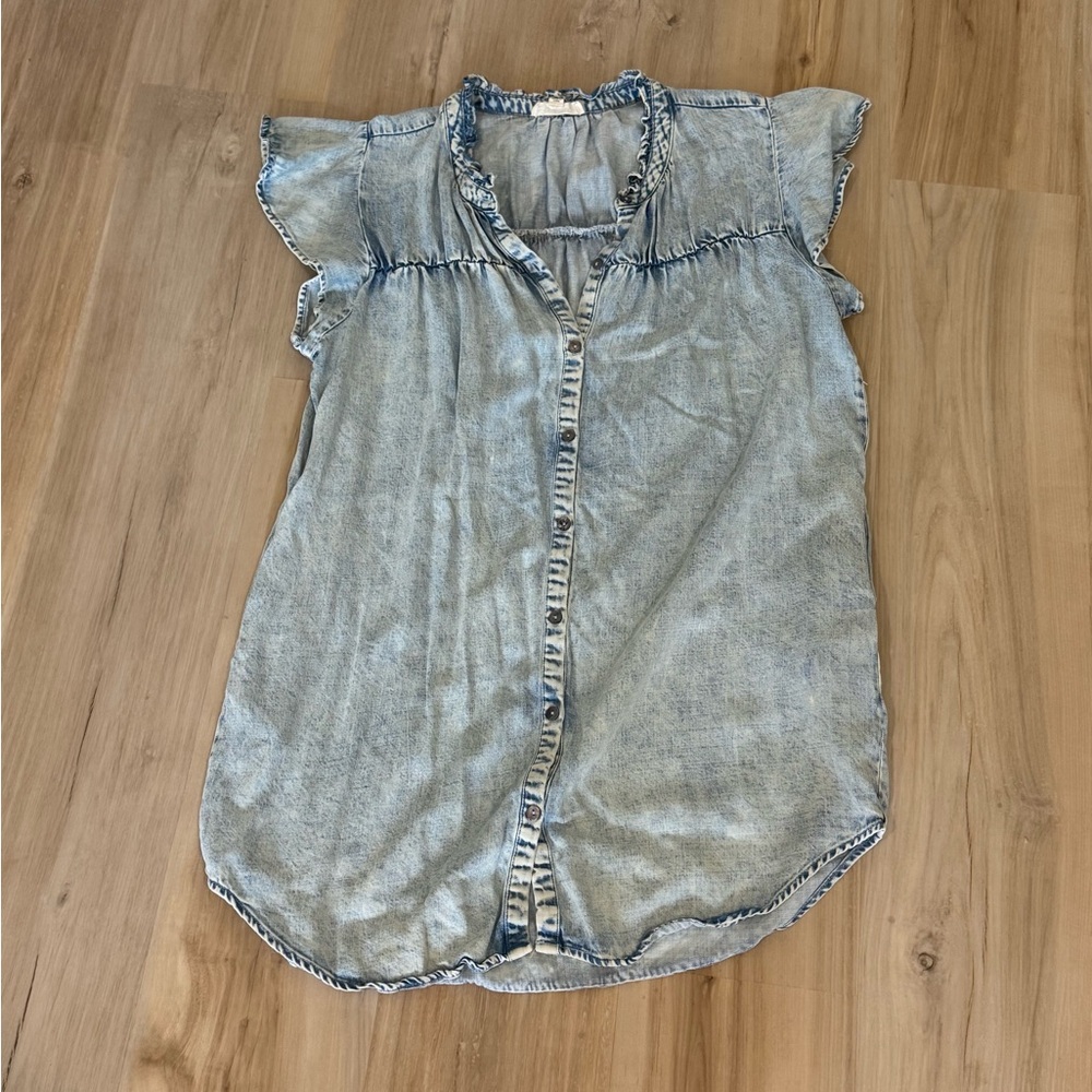 Eesome Light Blue Denim Dress